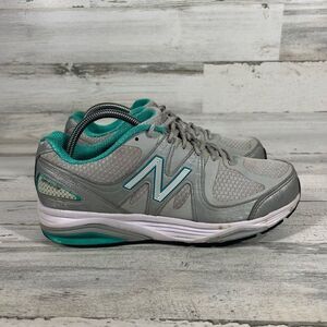 New Balance Womens‎ 1540v2 Running Shoes Gray Teal Mesh  Lace Up Size 9
